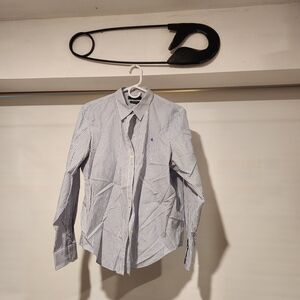 Ralph Lauren Navy and White Striped Blouse